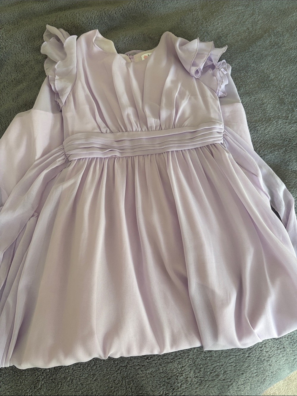 Girls Lavender Chiffon Party Dress